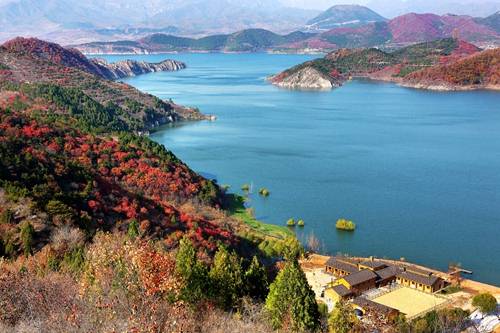 北京35人左右包车去平谷金海湖怀柔景点乡间情趣园、小西湖旅游
